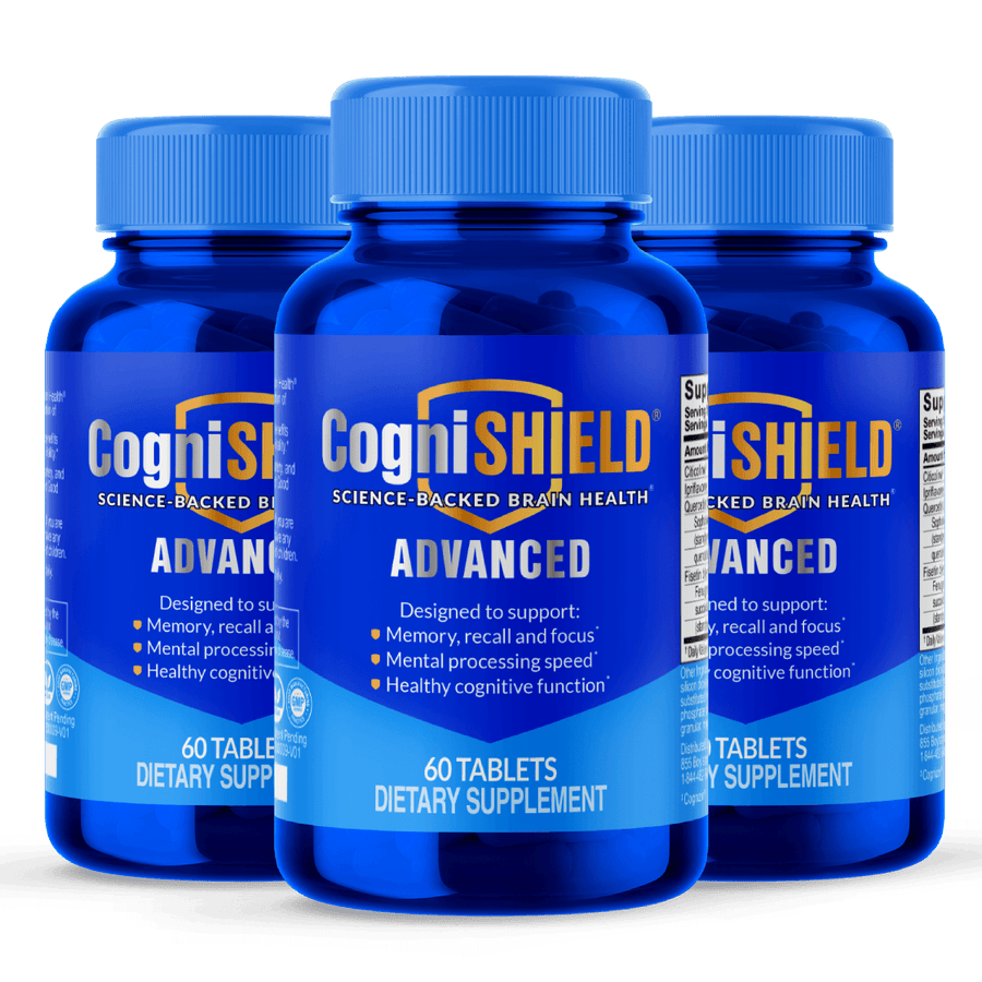 CogniSHIELD® Advanced: Science-Backed Brain Health® Supplement - 3 Bottles