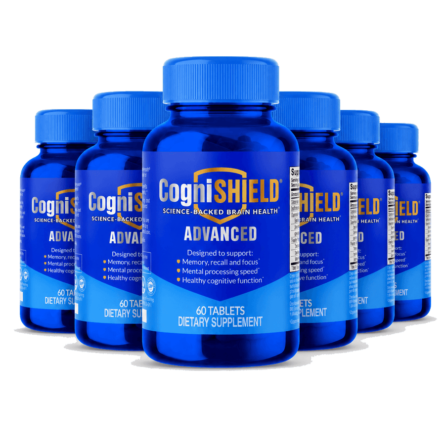 CogniSHIELD® Advanced: Science-Backed Brain Health® Supplement - 6 Bottles