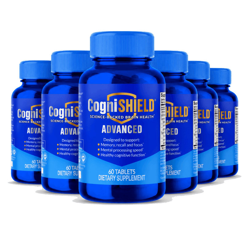 CogniSHIELD® Advanced: Science-Backed Brain Health® Supplement - 6 Bottles