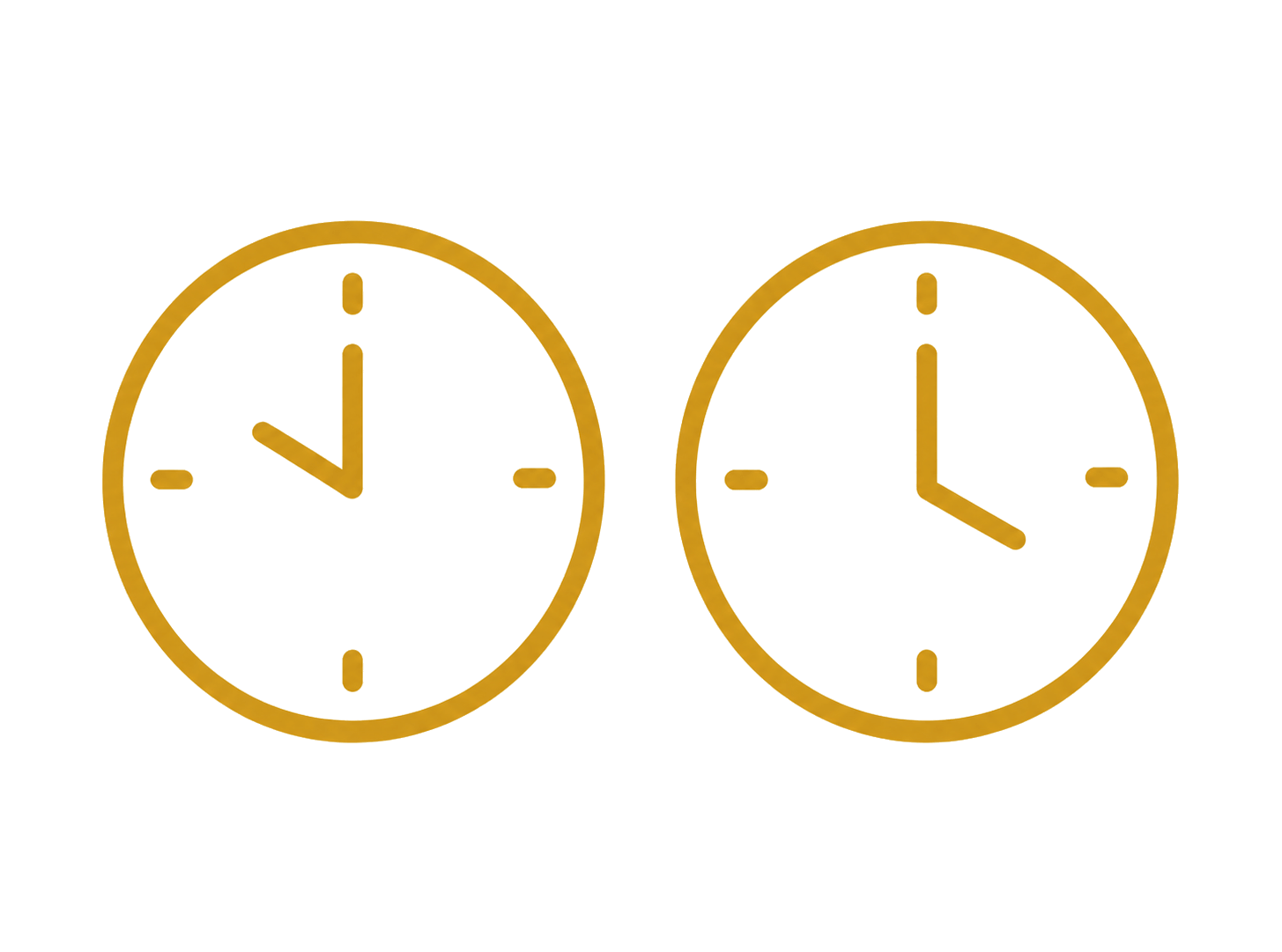 Two clocks, one serving